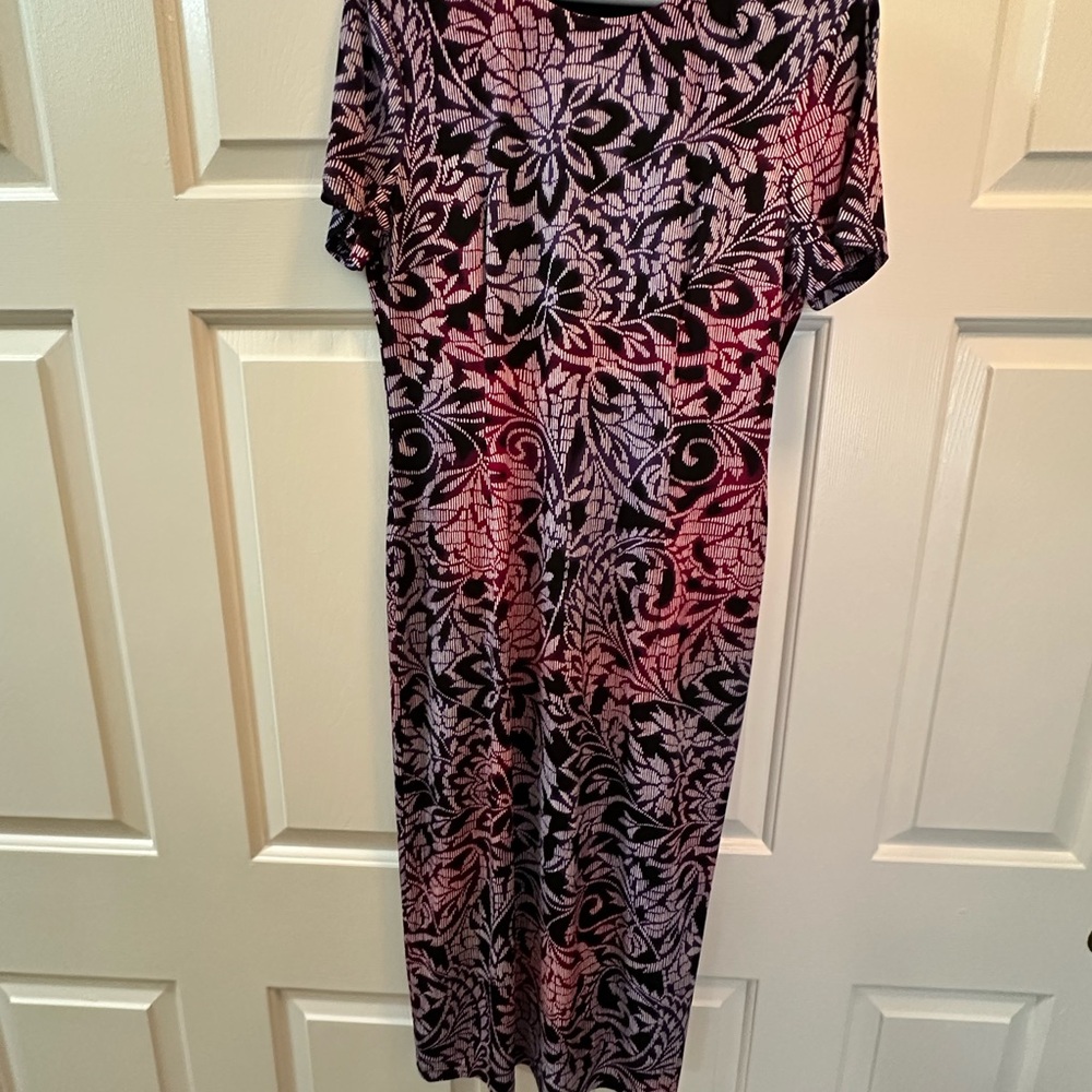 London Times Pink and Purple Dress